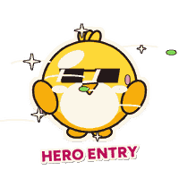 Hero entry sticker